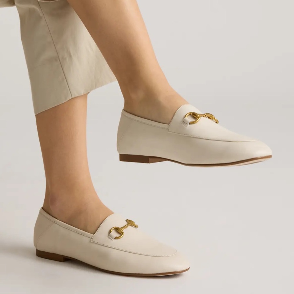Quince Italian leather horsebit loafer